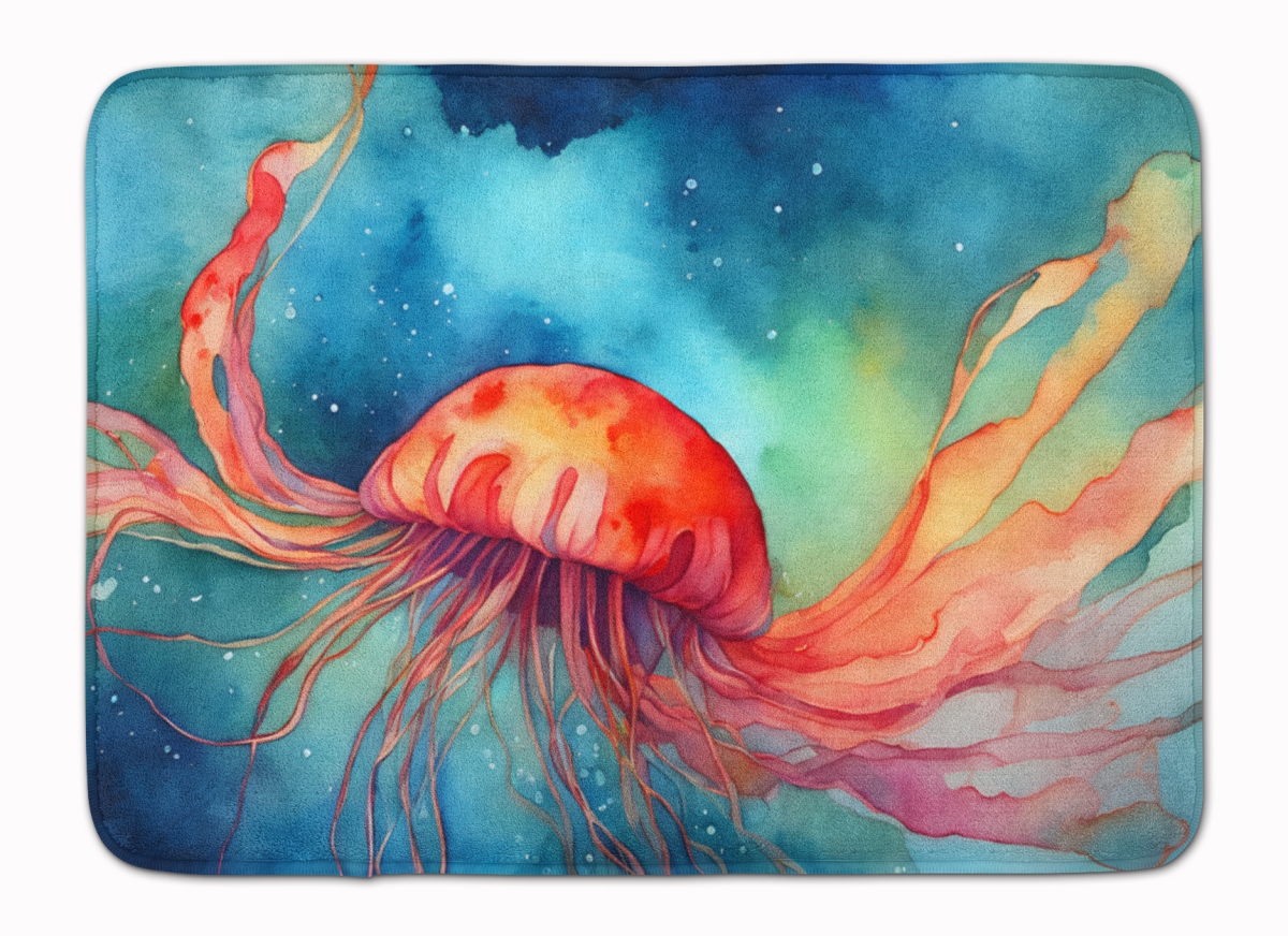 DAC2788RUG 19 x 27 in. Jellyfish Memory Foam Kitchen Mat
