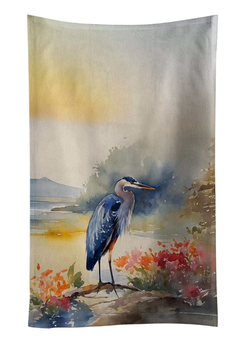 DAC2845KTWL 25 x 15 in. Blue Heron Kitchen Towel
