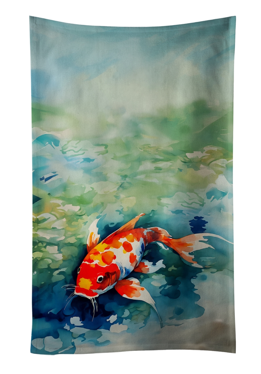 DAC2794KTWL 25 x 15 in. Koi Fish Kitchen Towel