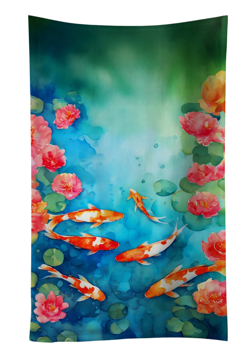 DAC2795KTWL 25 x 15 in. Koi Fish Kitchen Towel