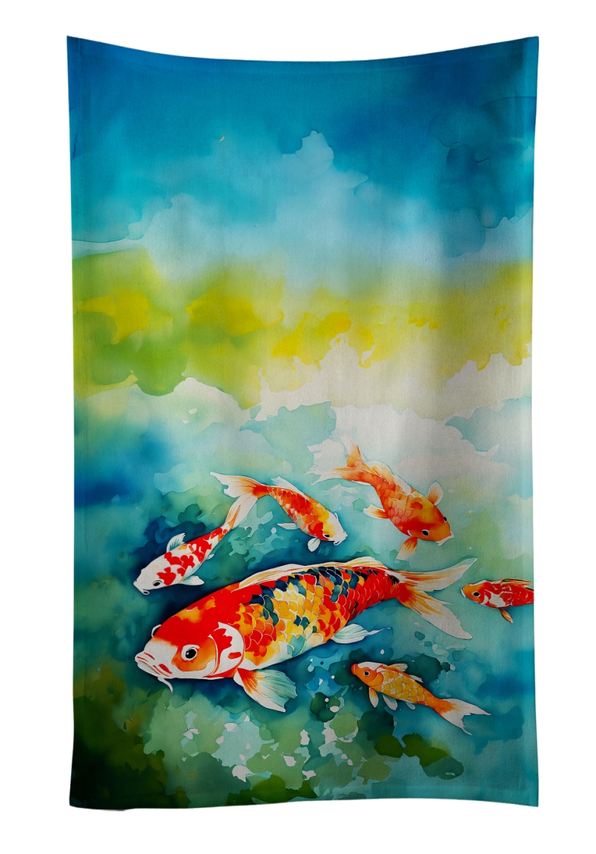 DAC2796KTWL 25 x 15 in. Koi Fish Kitchen Towel