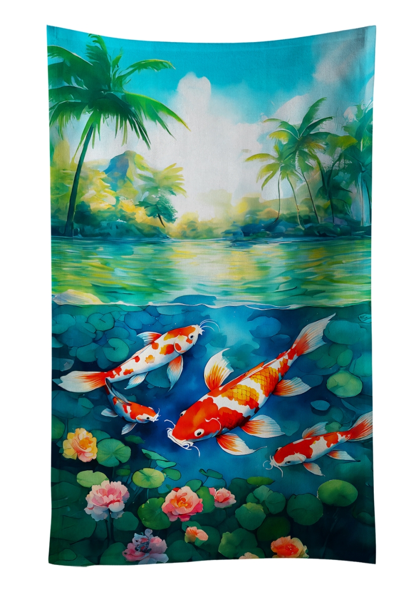 DAC2797KTWL 25 x 15 in. Koi Fish Kitchen Towel