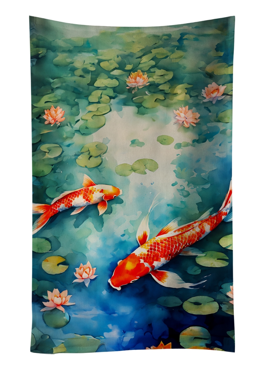 DAC2798KTWL 25 x 15 in. Koi Fish Kitchen Towel