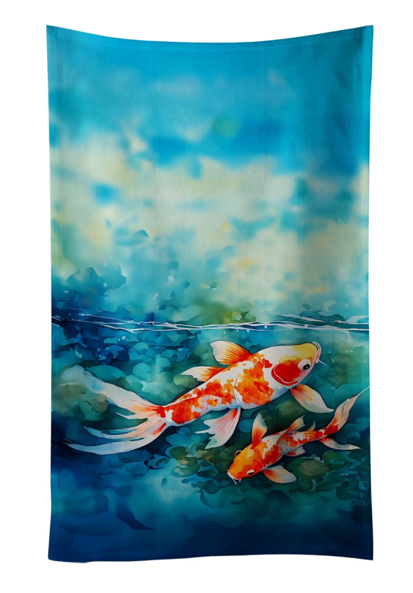 DAC2799KTWL 25 x 15 in. Koi Fish Kitchen Towel