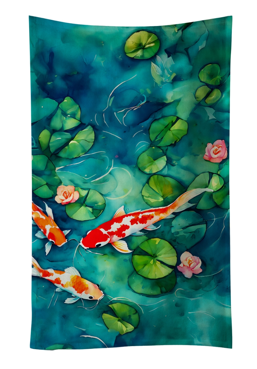 DAC2801KTWL 25 x 15 in. Koi Fish Kitchen Towel