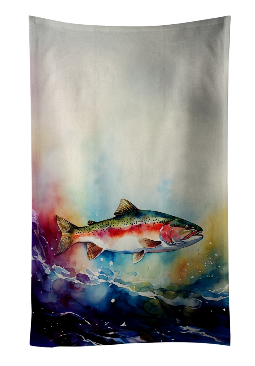 DAC2815KTWL 25 x 15 in. Rainbow Trout Kitchen Towel