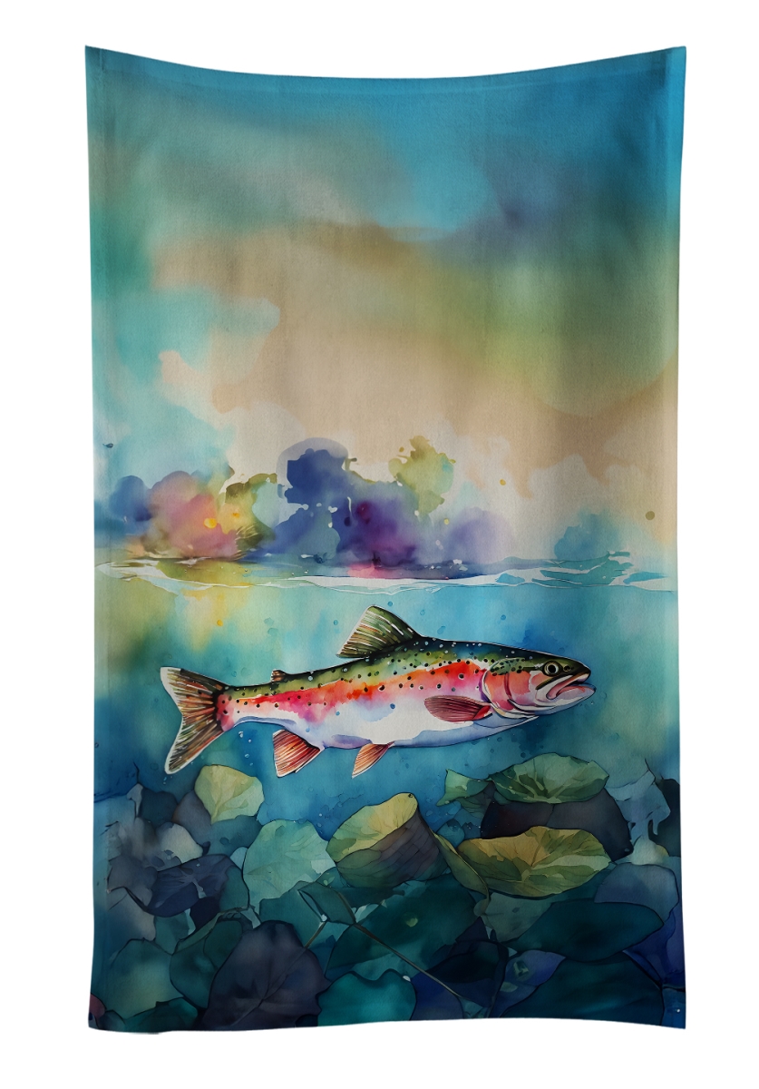 DAC2816KTWL 25 x 15 in. Rainbow Trout Kitchen Towel