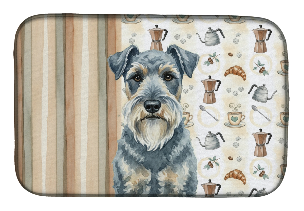 Picture of Carolines Treasures WDK7489DDM 21 x 14 in. Kerry Blue Terrier Coffee Bar Dish Drying Mat