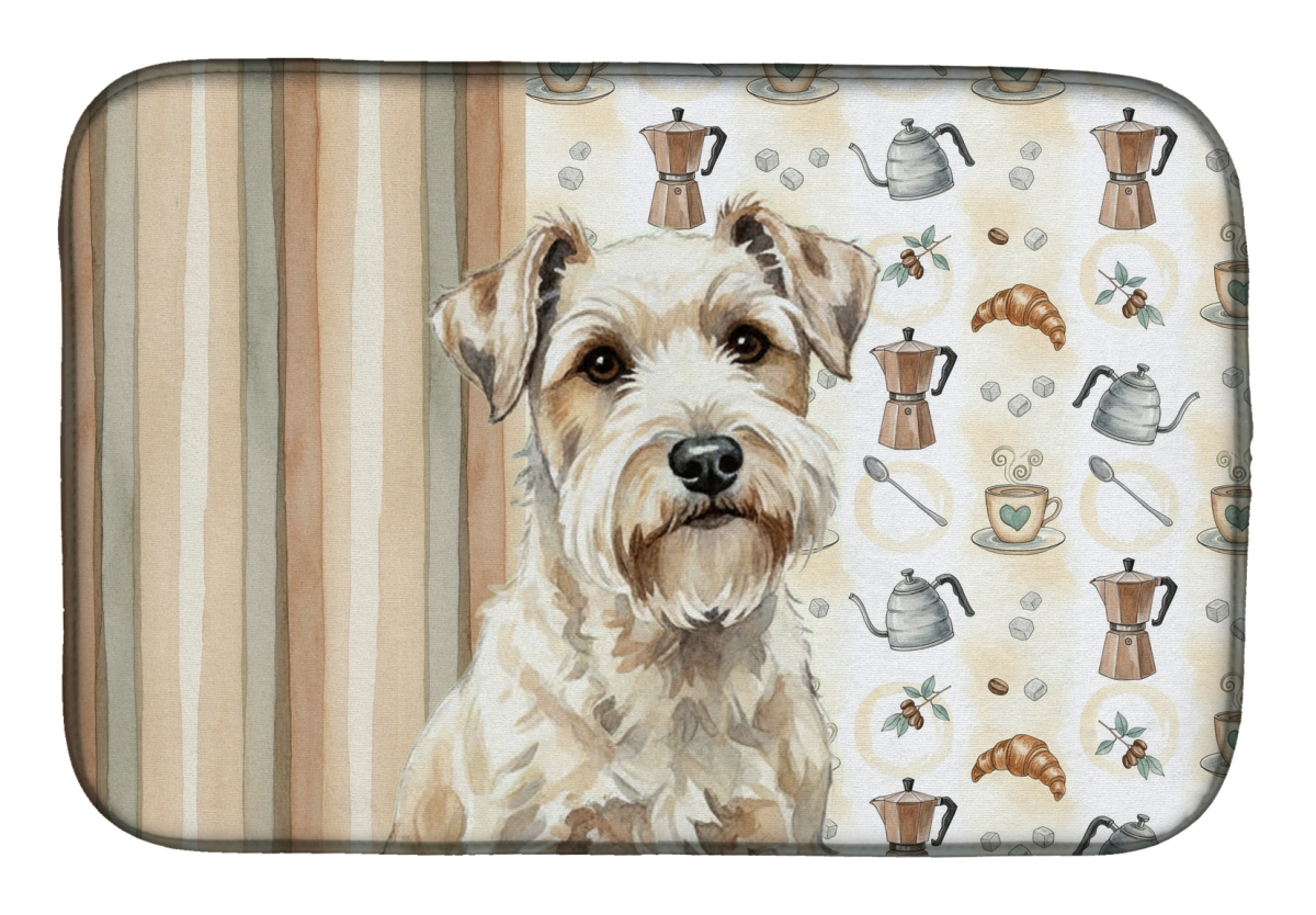 Picture of Carolines Treasures WDK7606DDM 21 x 14 in. Sealyham Terrier Coffee Bar Dish Drying Mat