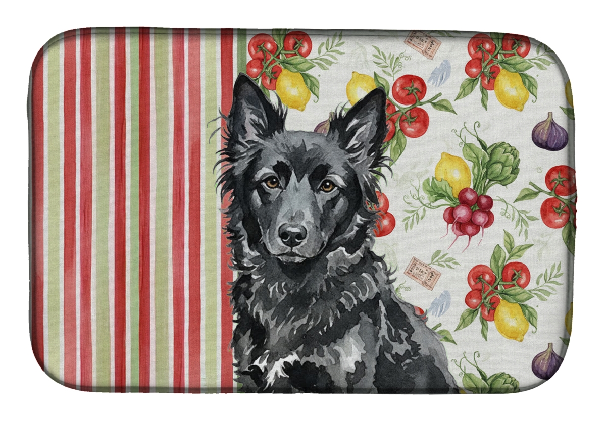 Picture of Carolines Treasures WDK8320DDM 21 x 14 in. Mudi Vegetables Dish Drying Mat