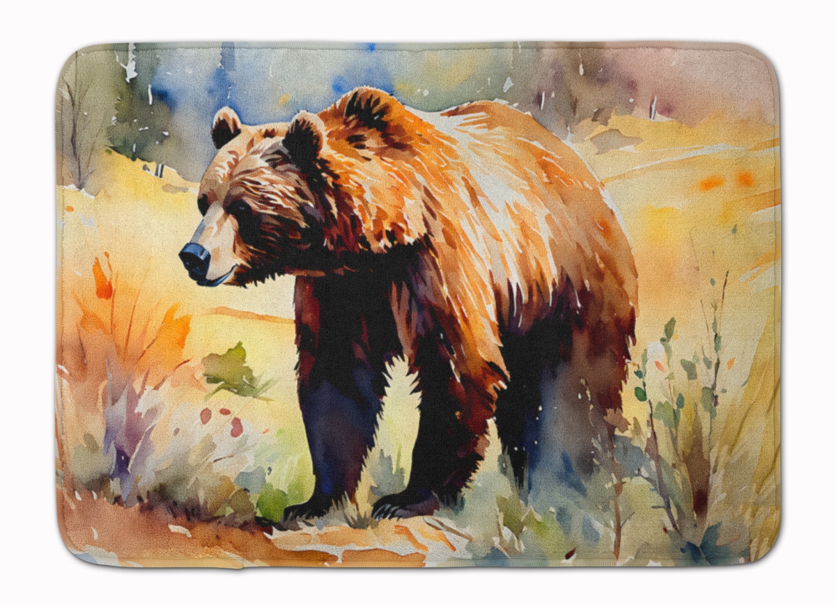 DAC2923RUG 19 x 27 in. Grizzly Bear Memory Foam Kitchen Mat