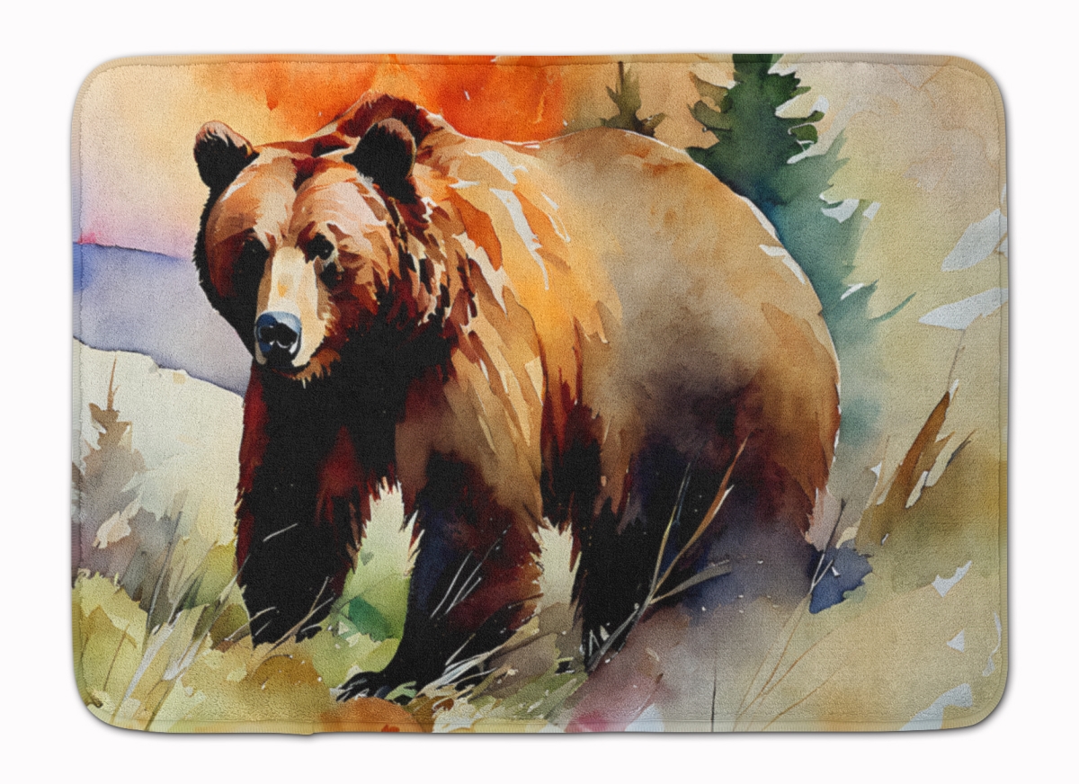 DAC2924RUG 19 x 27 in. Grizzly Bear Memory Foam Kitchen Mat