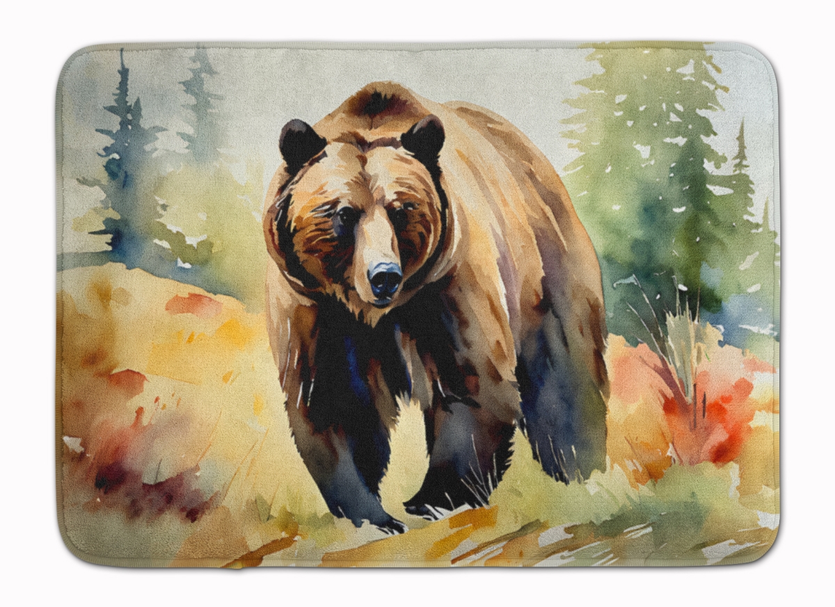 DAC2925RUG 19 x 27 in. Grizzly Bear Memory Foam Kitchen Mat