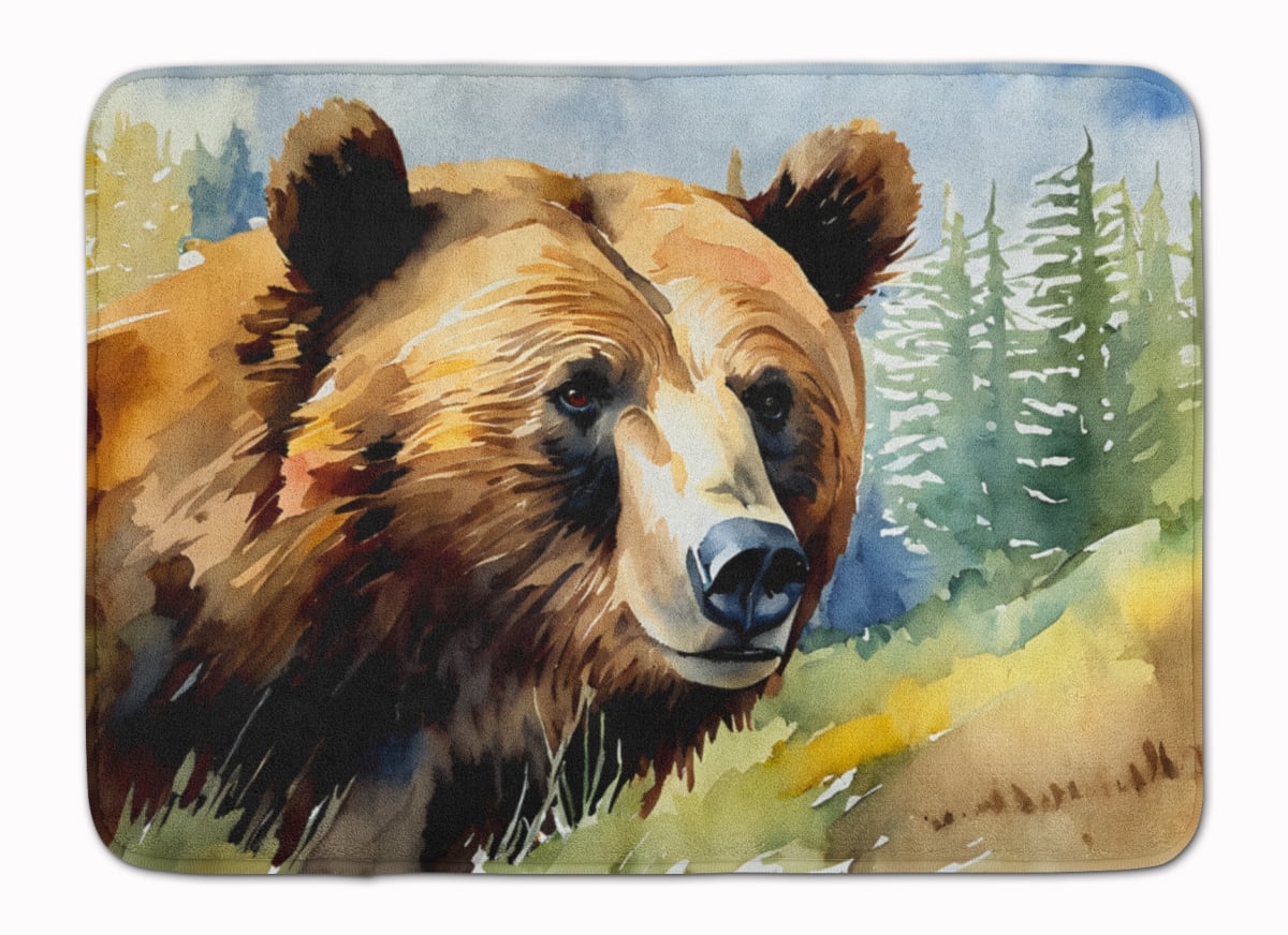 DAC2926RUG 19 x 27 in. Grizzly Bear Memory Foam Kitchen Mat