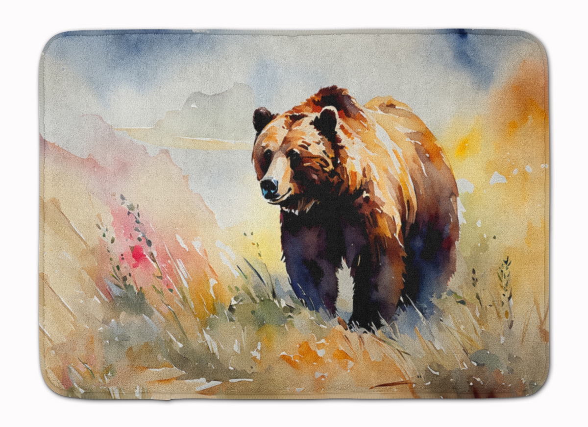 DAC2930RUG 19 x 27 in. Grizzly Bear Memory Foam Kitchen Mat