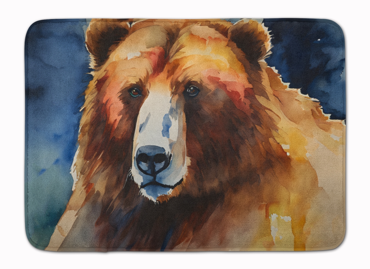 DAC2941RUG 19 x 27 in. Kodiak Bear Memory Foam Kitchen Mat