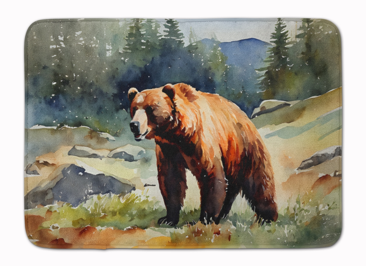 DAC2943RUG 19 x 27 in. Kodiak Bear Memory Foam Kitchen Mat