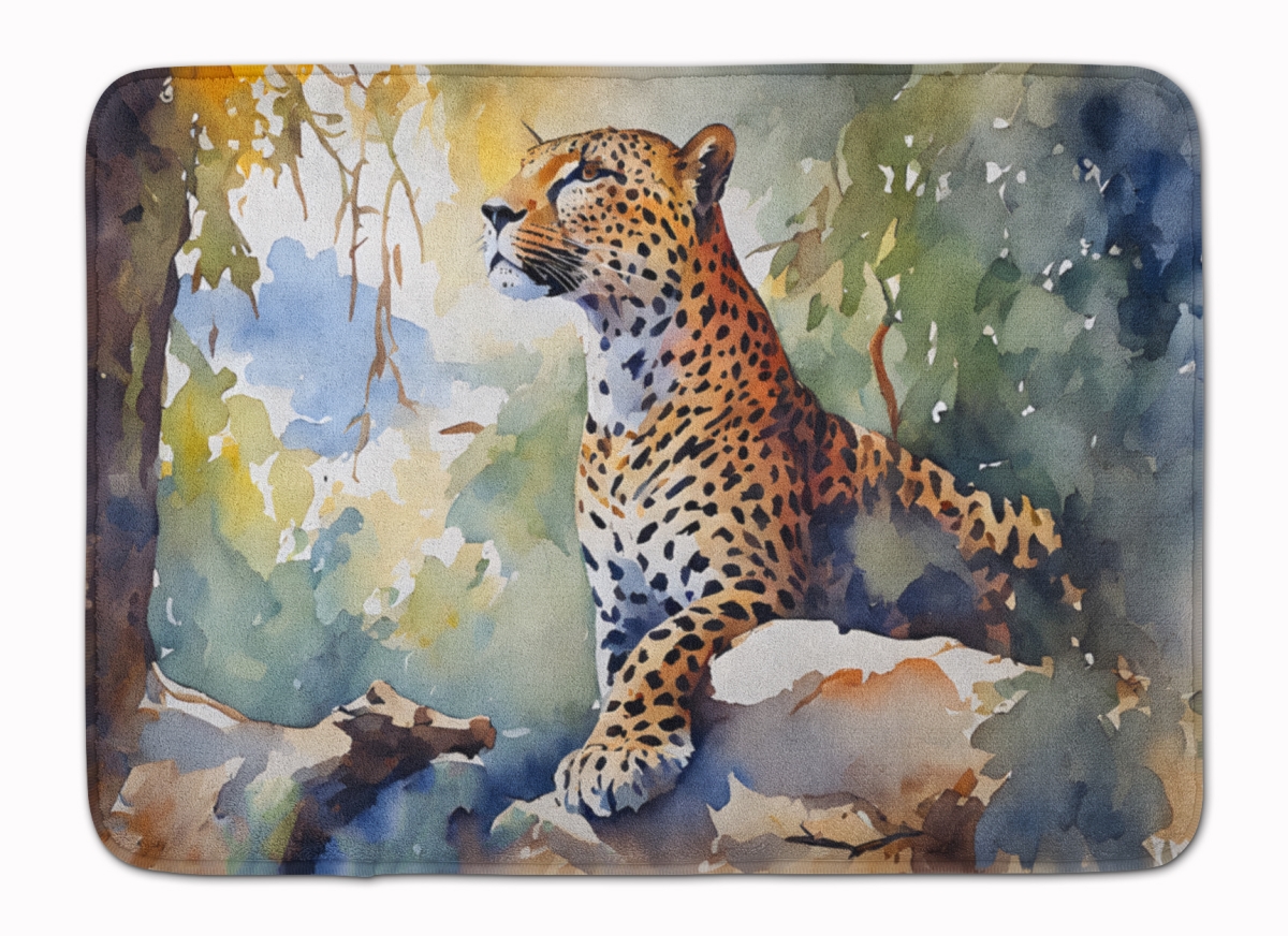 DAC2947RUG 19 x 27 in. Leopard Memory Foam Kitchen Mat