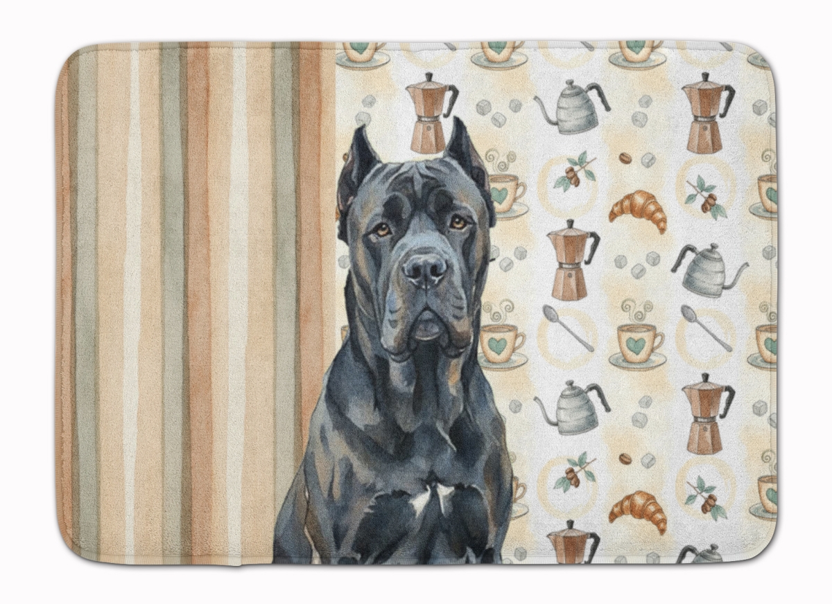 WDK7357RUG 19 x 27 in. Cane Corso Coffee Bar Memory Foam Kitchen Mat