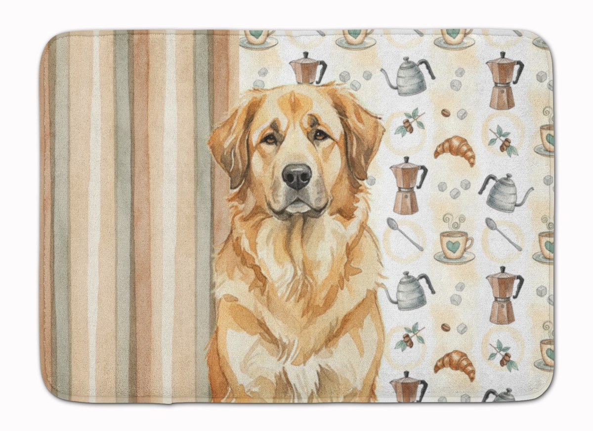 WDK7500RUG 19 x 27 in. Sandy Leonberger Coffee Bar Memory Foam Kitchen Mat