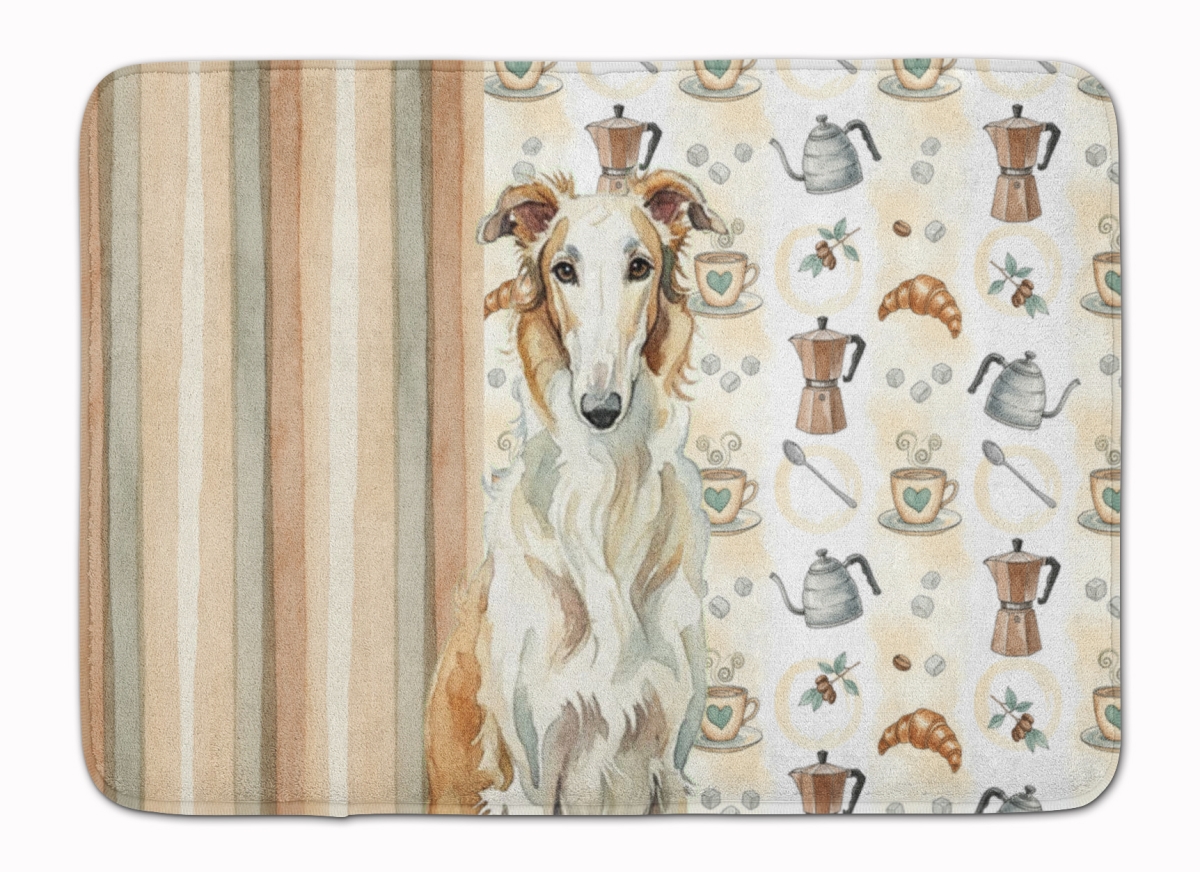 WDK7330RUG 19 x 27 in. Borzoi Coffee Bar Memory Foam Kitchen Mat