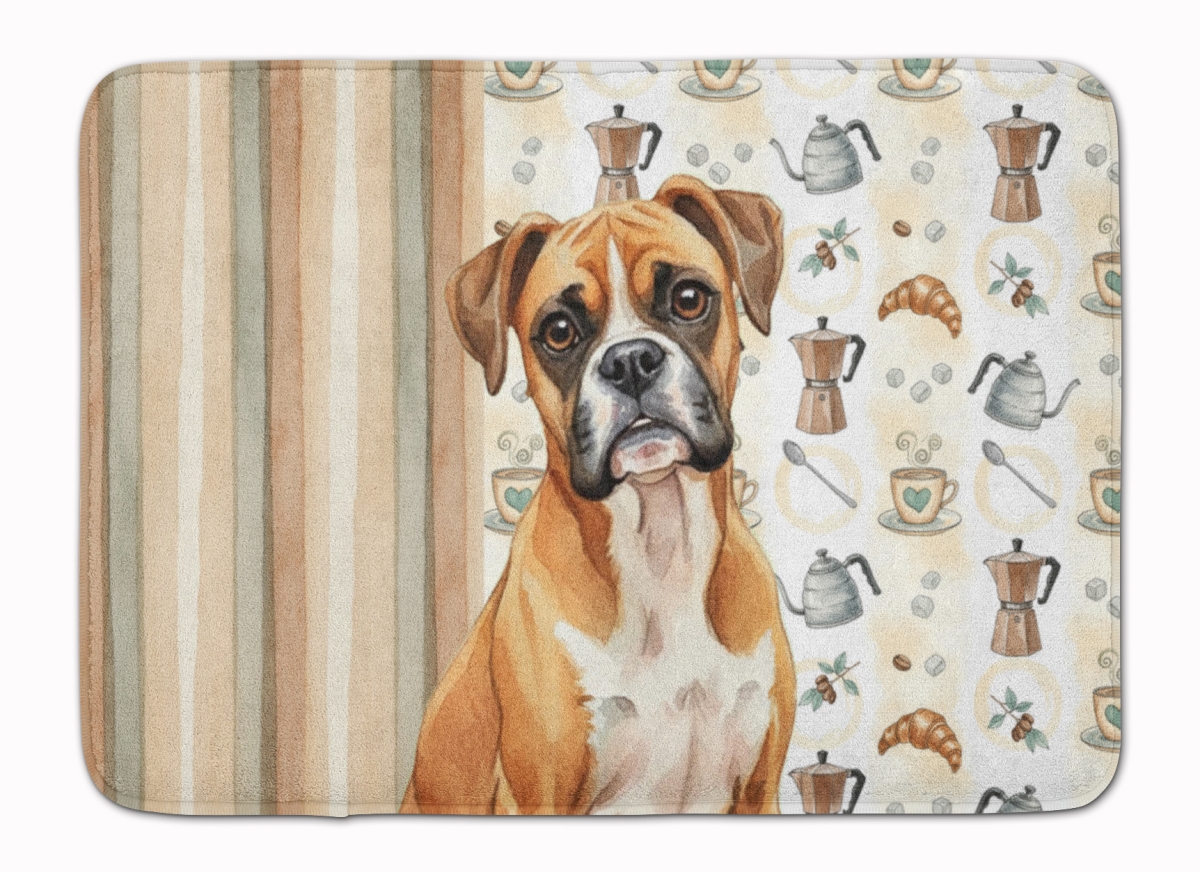 WDK7336RUG 19 x 27 in. Boxer Coffee Bar Memory Foam Kitchen Mat
