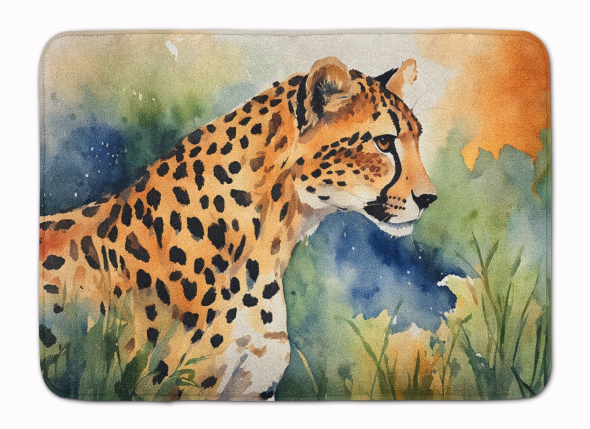 DAC2888RUG 19 x 27 in. Cheetah Memory Foam Kitchen Mat