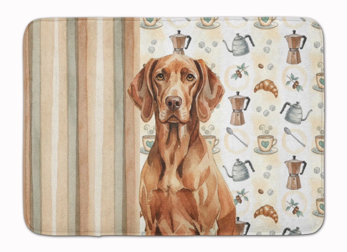WDK7556RUG 19 x 27 in. Liver Pointer Coffee Bar Memory Foam Kitchen Mat