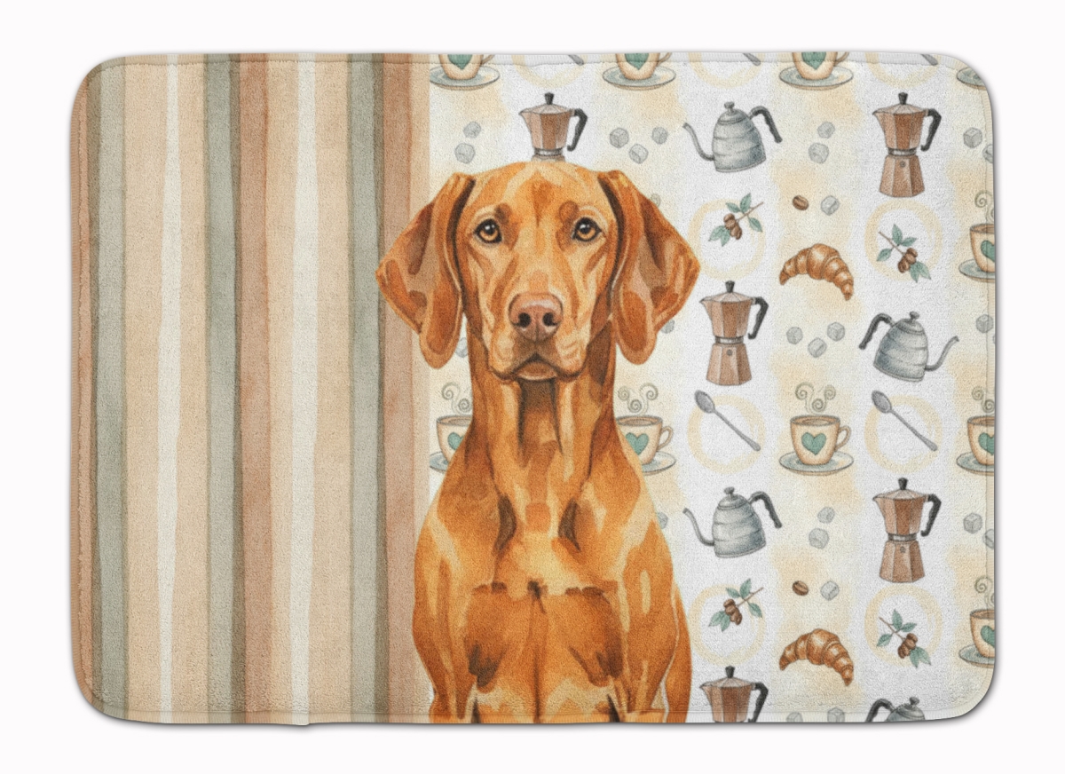 WDK7646RUG 19 x 27 in. Vizsla Coffee Bar Memory Foam Kitchen Mat