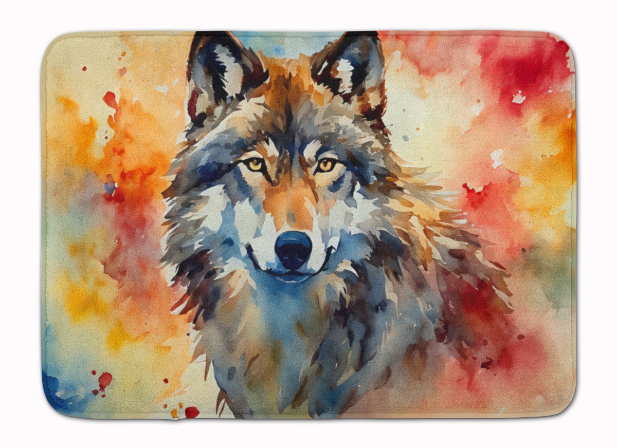 DAC3002RUG 19 x 27 in. Wolves Wolf Memory Foam Kitchen Mat