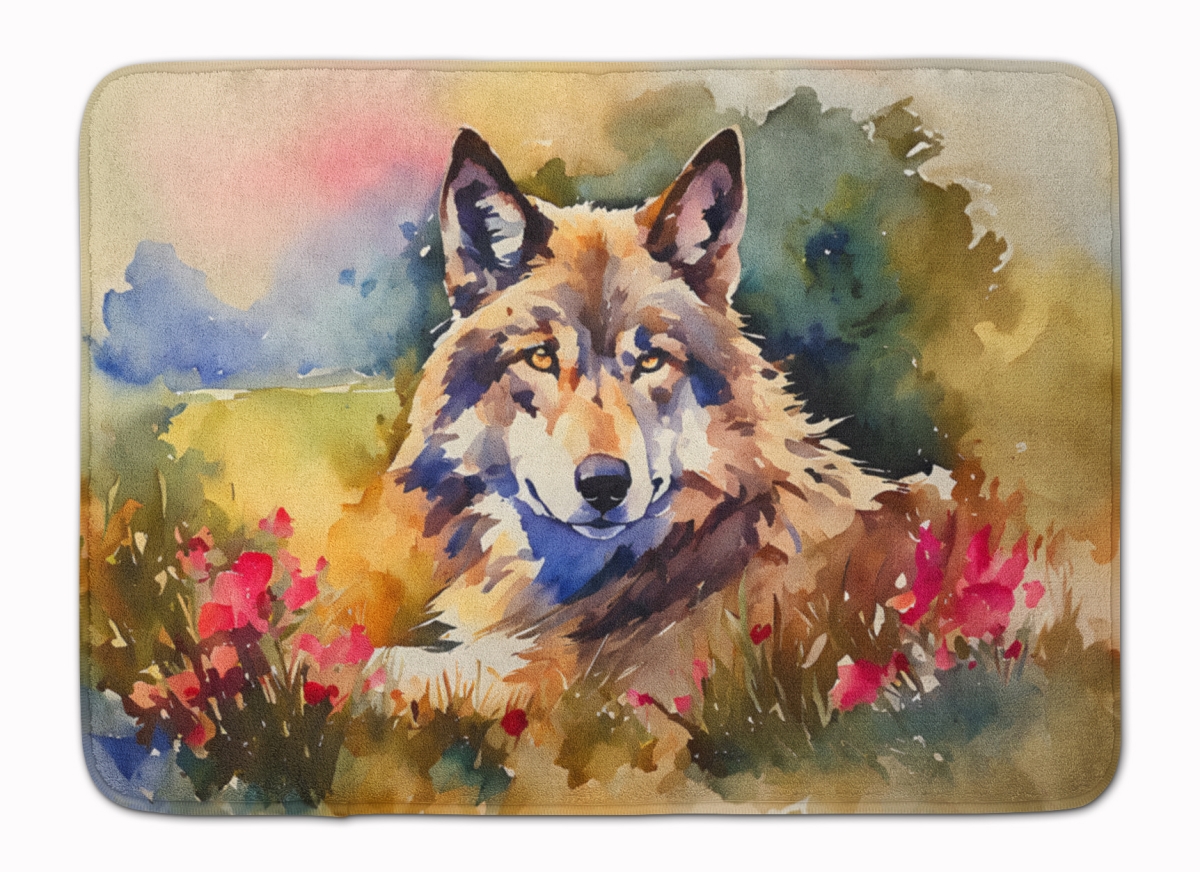 DAC3003RUG 19 x 27 in. Wolves Wolf Memory Foam Kitchen Mat