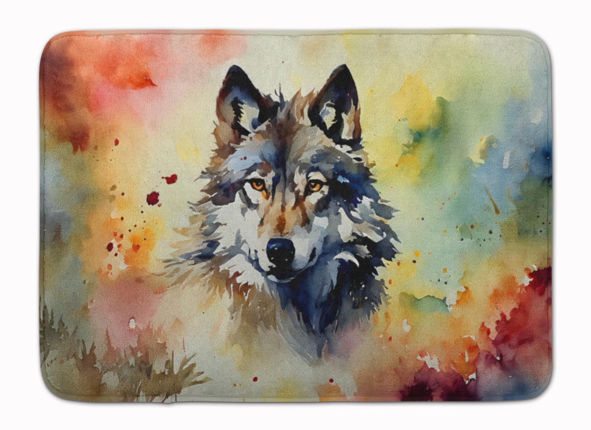 DAC3004RUG 19 x 27 in. Wolves Wolf Memory Foam Kitchen Mat