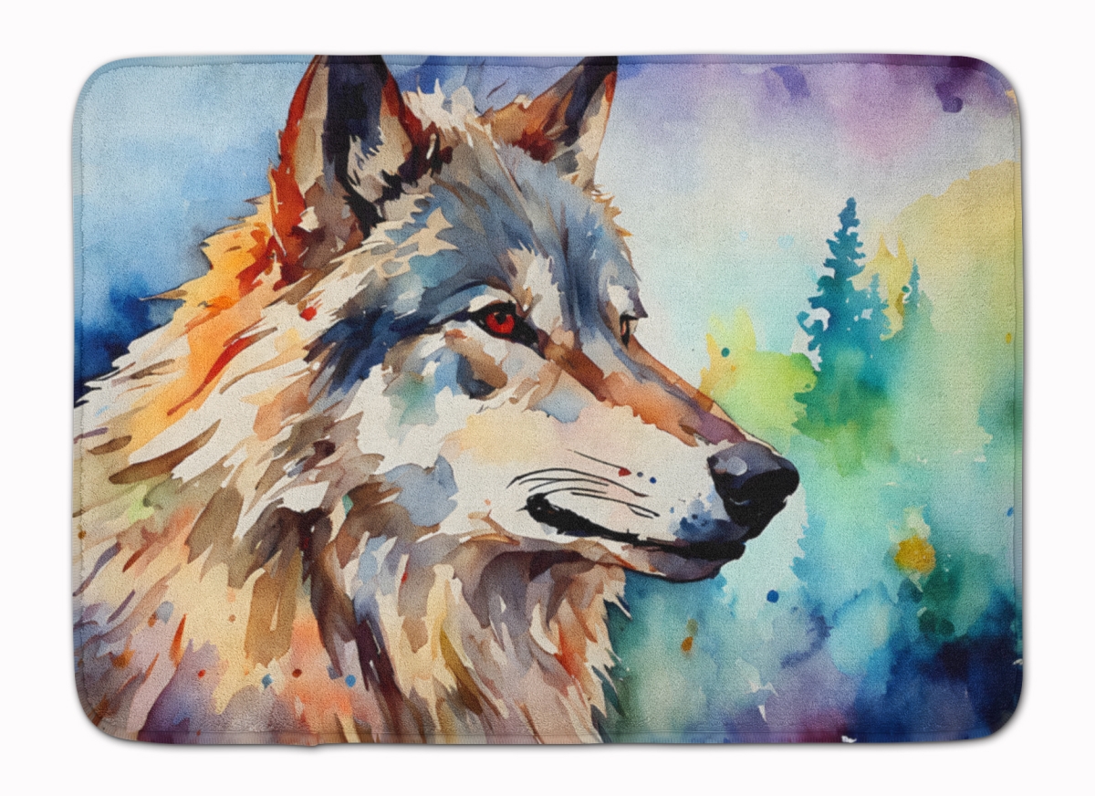 DAC3005RUG 19 x 27 in. Wolves Wolf Memory Foam Kitchen Mat