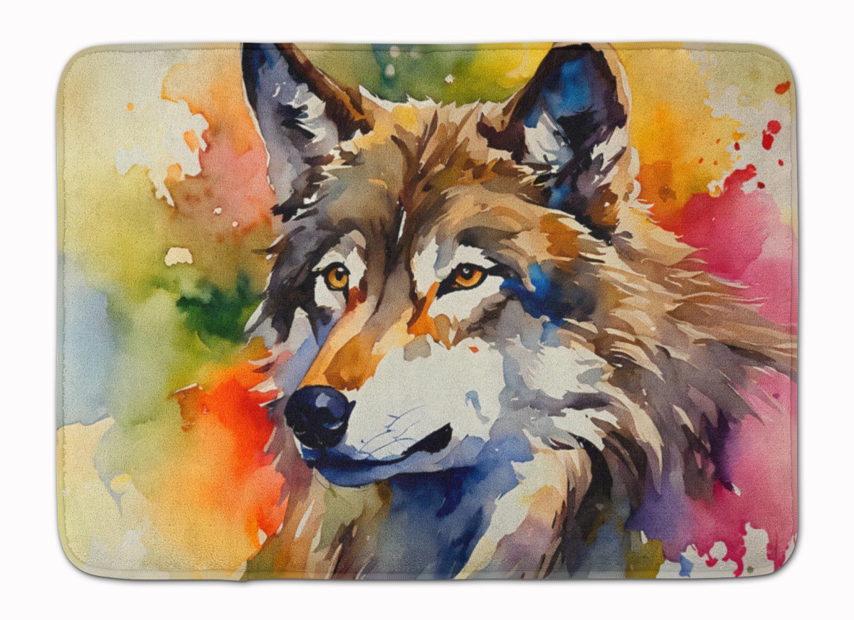 DAC3006RUG 19 x 27 in. Wolves Wolf Memory Foam Kitchen Mat