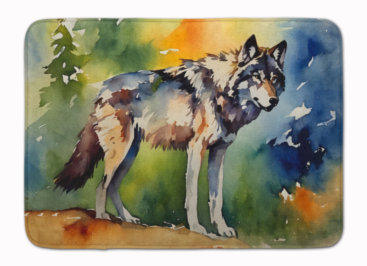 DAC3007RUG 19 x 27 in. Wolves Wolf Memory Foam Kitchen Mat