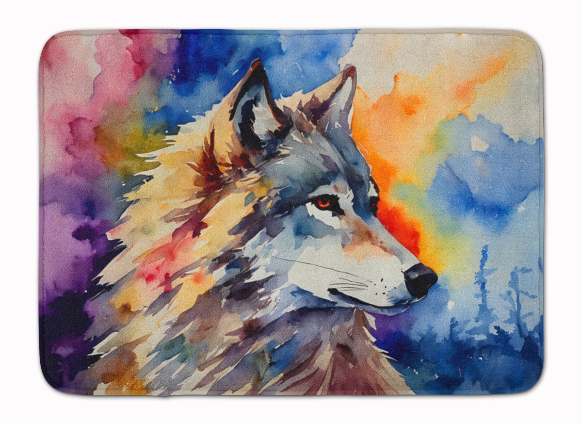 DAC3008RUG 19 x 27 in. Wolves Wolf Memory Foam Kitchen Mat
