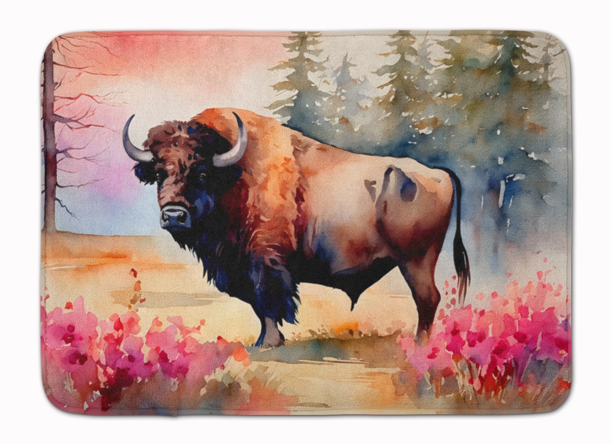DAC3012RUG 19 x 27 in. Wood Bison Memory Foam Kitchen Mat