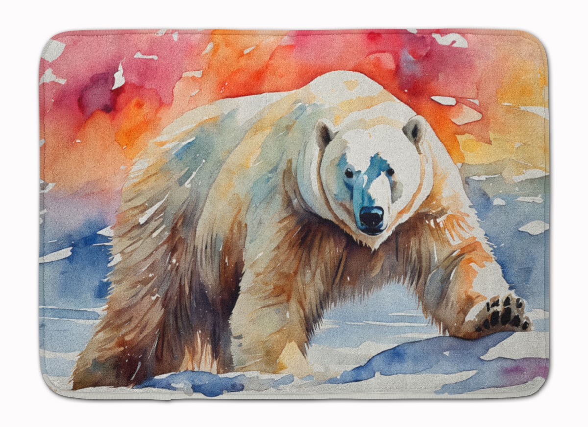 DAC2976RUG 19 x 27 in. Polar Bear Memory Foam Kitchen Mat