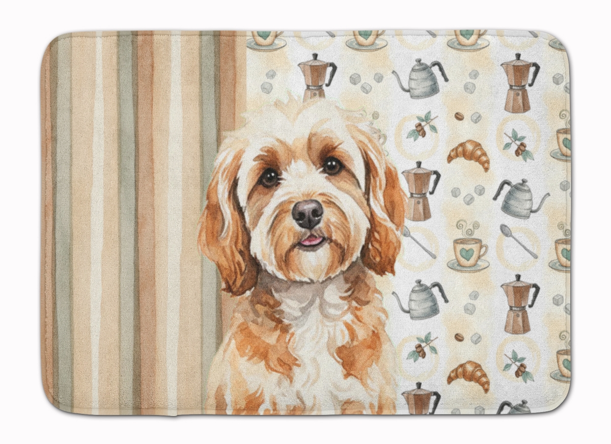 WDK7366RUG 19 x 27 in. Cavapoo Coffee Bar Memory Foam Kitchen Mat