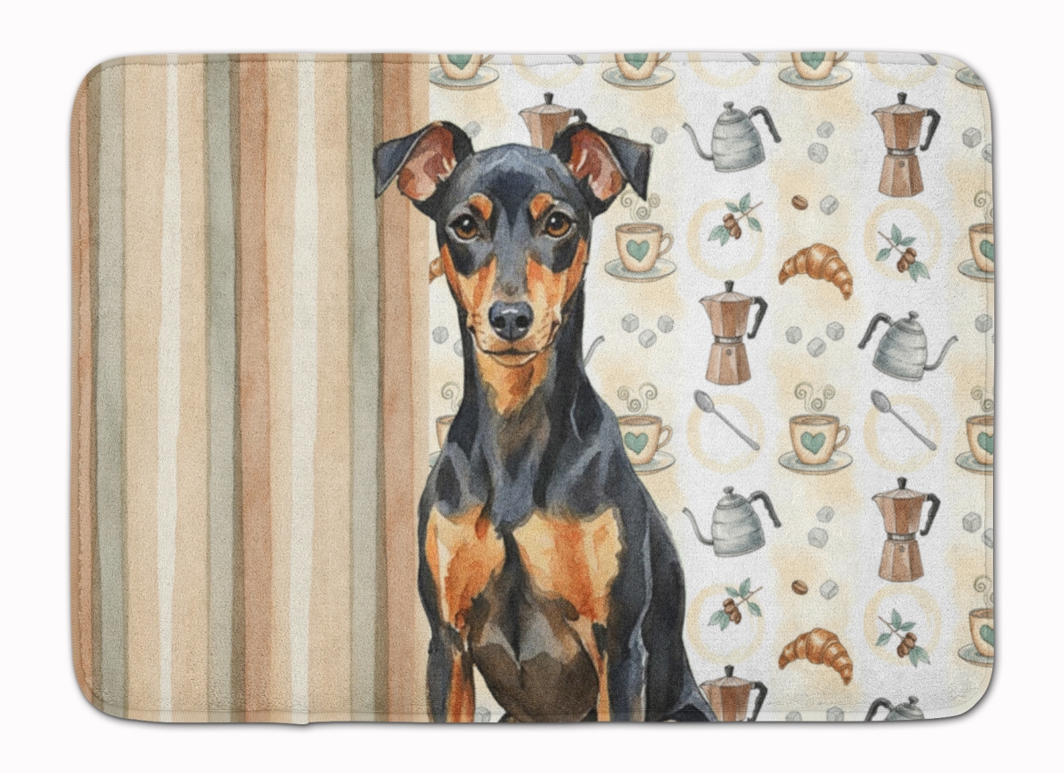 WDK7508RUG 19 x 27 in. Manchester Terrier Coffee Bar Memory Foam Kitchen Mat
