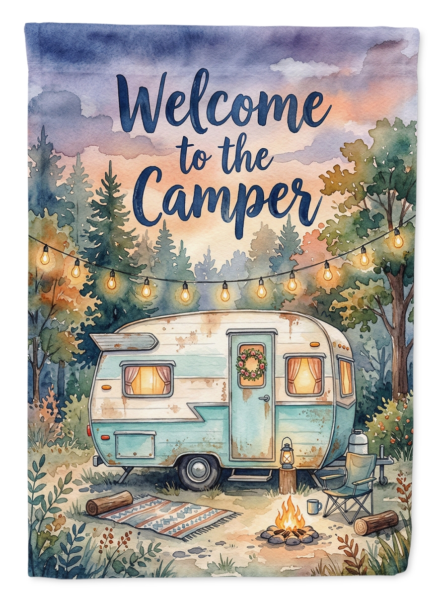 FNT1476GF 15.5 x 11.25 in. Camper Welcome Garden Flag