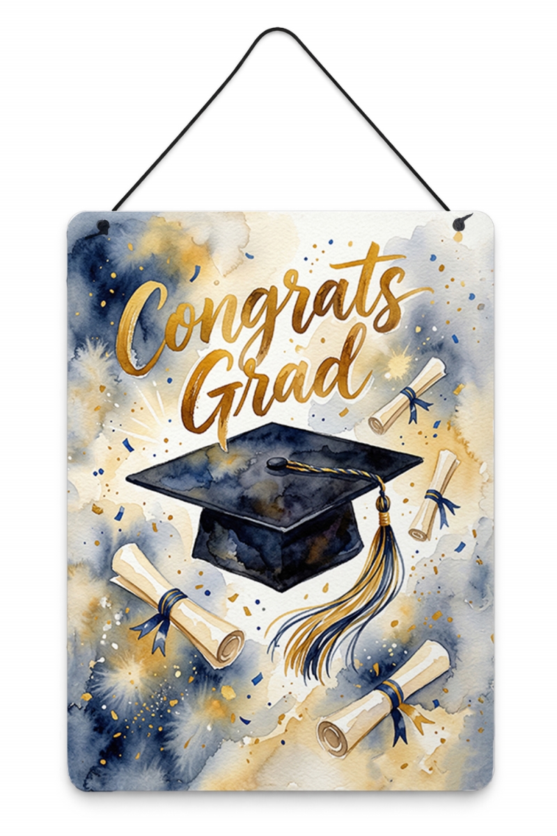FNT1606DS1216 16 x 12 in. Congrats Grad Bold Script Art Wall or Door Hanging Prints Metal Wall Art