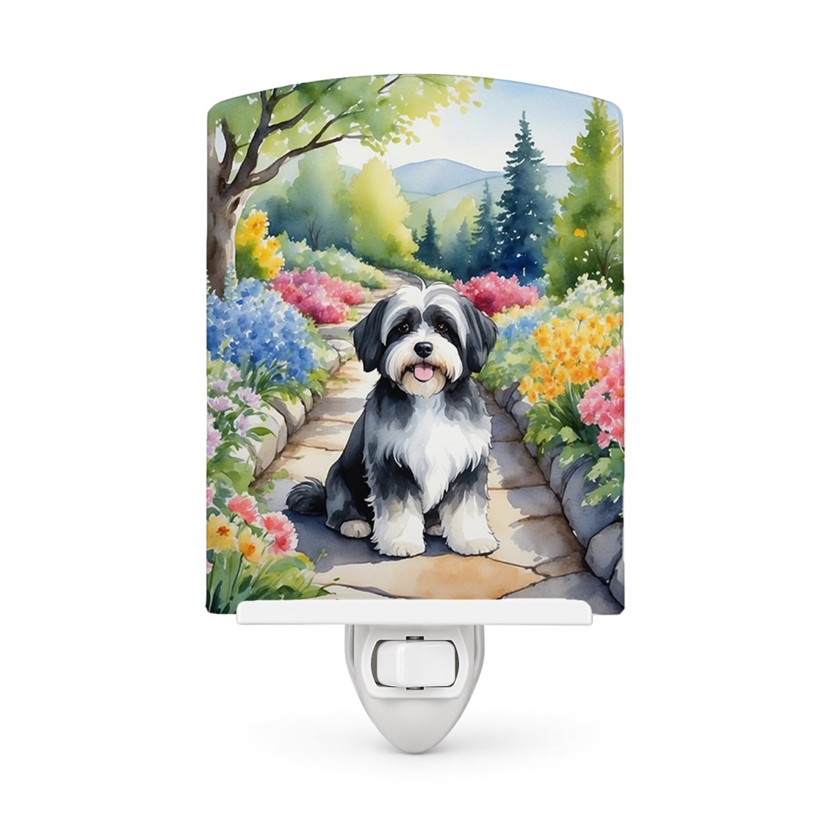 DAC6648CNL 6 x 4 in. Havanese Spring Path Ceramic Night Light