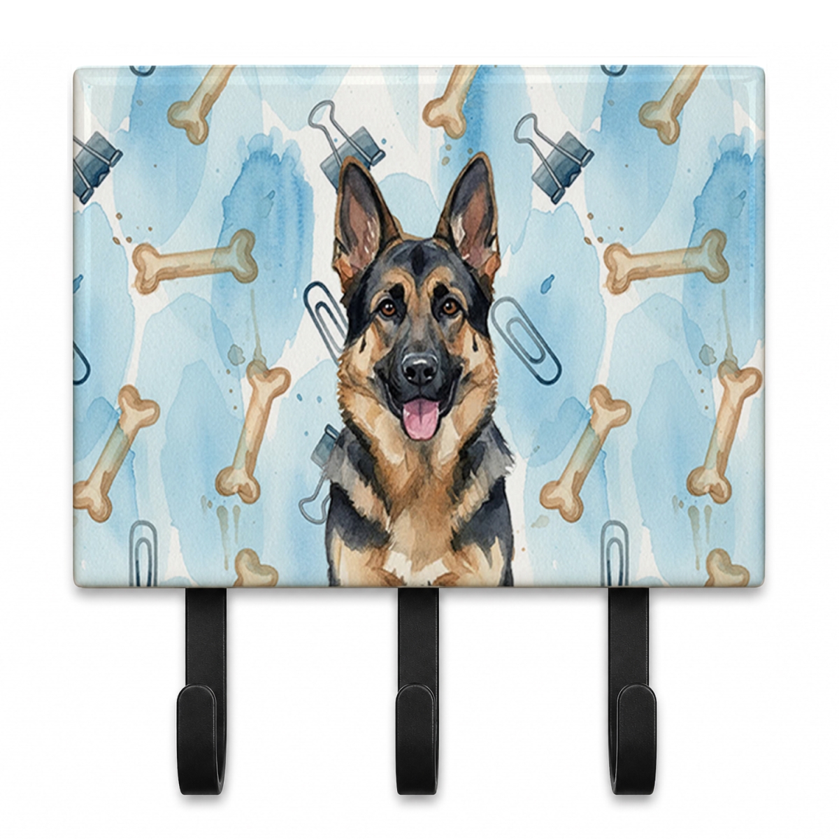 DAC9304TH68 9 x 6 in. German Shepherd Coworker Leash or Key Holder