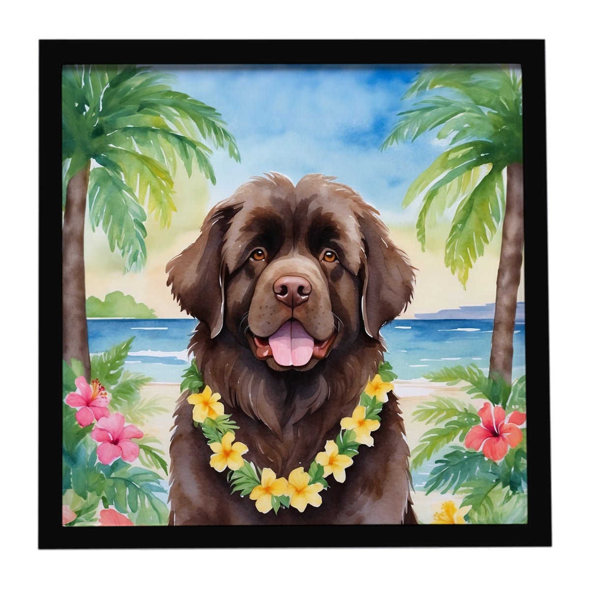 DAC6478MFP88 8 x 8 in.  foundland Luau Framed Metal Print
