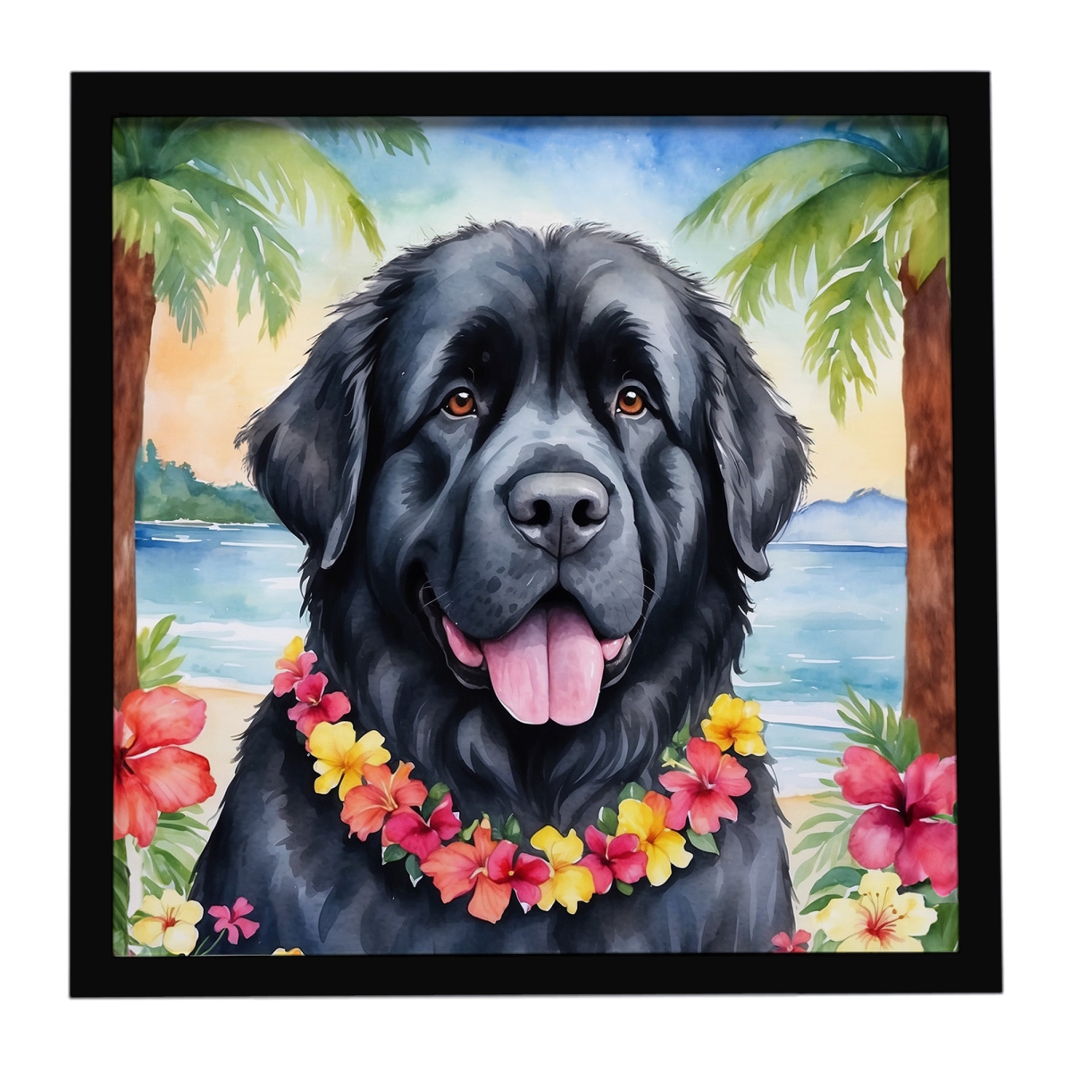DAC6479MFP88 8 x 8 in.  foundland Luau Framed Metal Print