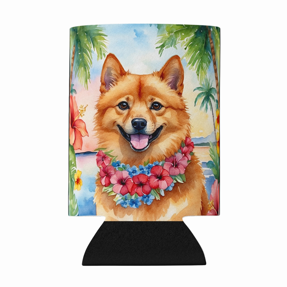 DAC6431CC 5 x 3 in. Finnish Spitz Luau Can or Bottle Hugger
