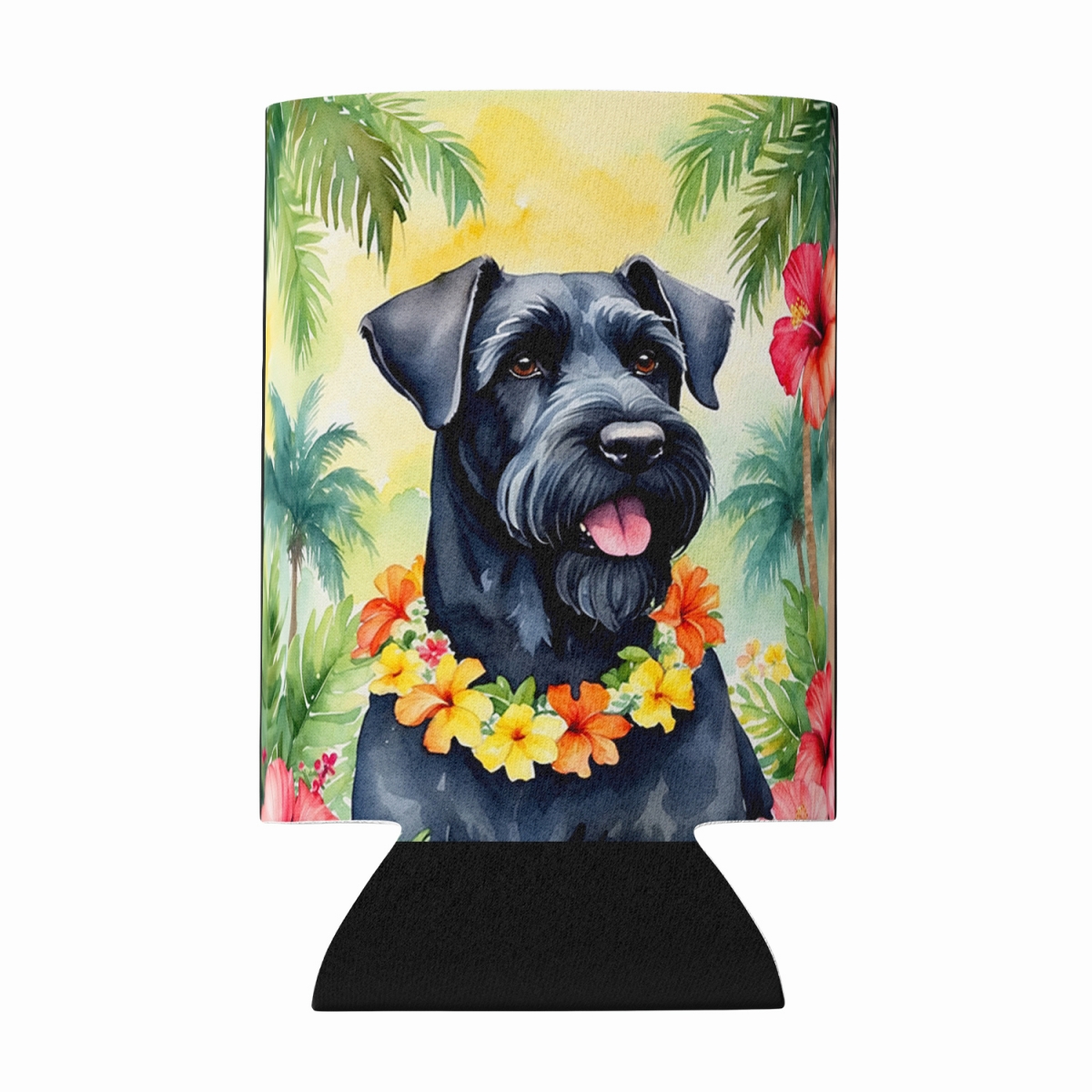 DAC6441CC 5 x 3 in. Giant Schnauzer Luau Can or Bottle Hugger