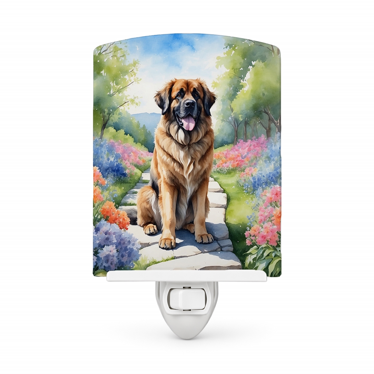 DAC6666CNL 6 x 4 in. Leonberger Spring Path Ceramic Night Light