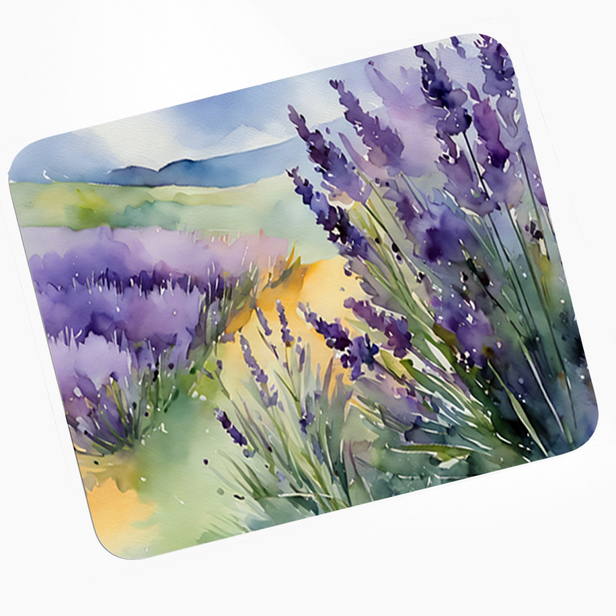 DAC1583MP 8 x 9.5 in. Lavender in Watercolor Mouse Pad, Heat Resistant Trivet Hot Pad